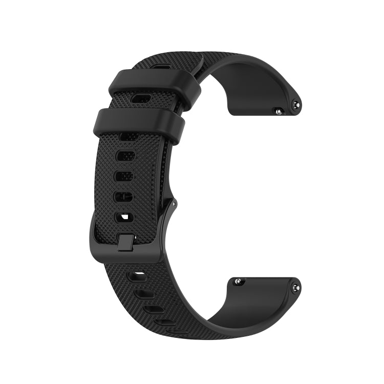 Compatible with Garmin Vivoactive 3 Small Lattice Silicone Watch Band(Black) - Watch Bands by PMC Jewellery | Online Shopping South Africa | PMC Jewellery | Buy Now Pay Later Mobicred