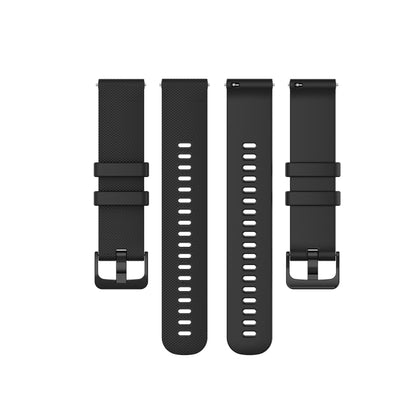 Compatible with Garmin Vivoactive 3 Small Lattice Silicone Watch Band(Black) - Watch Bands by PMC Jewellery | Online Shopping South Africa | PMC Jewellery | Buy Now Pay Later Mobicred