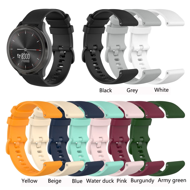 Compatible with Garmin Vivoactive 3 Small Lattice Silicone Watch Band(Black) - Watch Bands by PMC Jewellery | Online Shopping South Africa | PMC Jewellery | Buy Now Pay Later Mobicred