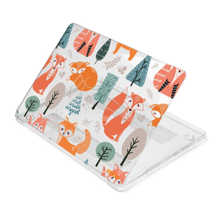 ENKAY Animal Series Pattern Laotop Protective Crystal Case For MacBook Pro 13.3 inch A2251 / A2289 / A2338 2020(Fox) - MacBook Pro Cases by ENKAY | Online Shopping South Africa | PMC Jewellery