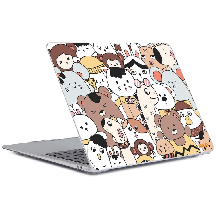 ENKAY Animal Series Pattern Laotop Protective Crystal Case For MacBook Pro 15.4 inch A1707 / A1990(Animals No.1) - MacBook Pro Cases by ENKAY | Online Shopping South Africa | PMC Jewellery