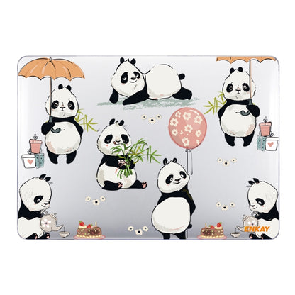 ENKAY Animal Series Pattern Laotop Protective Crystal Case For MacBook Pro 15.4 inch A1707 / A1990(Panda) - MacBook Pro Cases by ENKAY | Online Shopping South Africa | PMC Jewellery