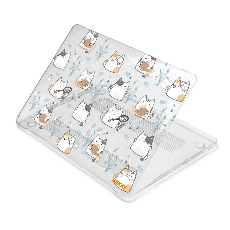 ENKAY Animal Series Pattern Laotop Protective Crystal Case For MacBook Pro 16 inch A2141(Cute Cat) - MacBook Pro Cases by ENKAY | Online Shopping South Africa | PMC Jewellery