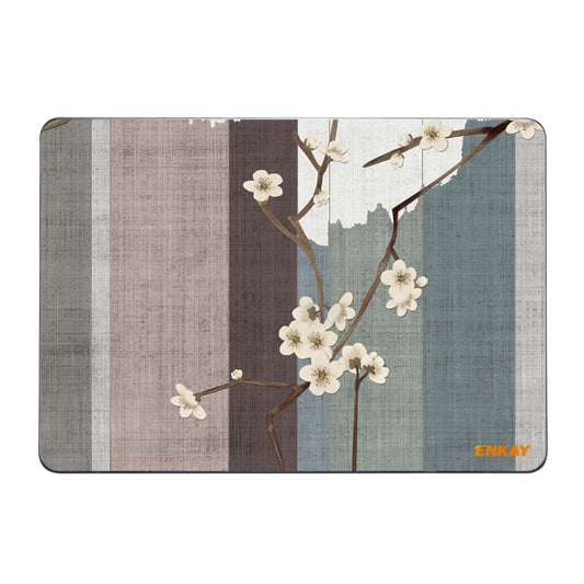 ENKAY Vintage Pattern Series Laotop Protective Crystal Case For MacBook Air 13.3 inch A1932 / A2179 / A2337(Plum Blossom) - MacBook Air Cases by ENKAY | Online Shopping South Africa | PMC Jewellery