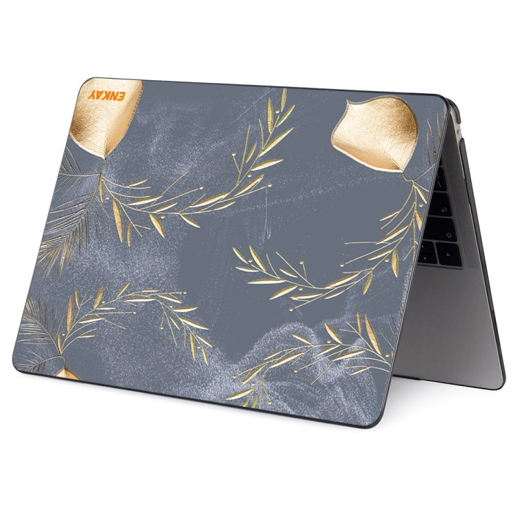 ENKAY Vintage Pattern Series Laotop Protective Crystal Case For MacBook Pro 13.3 inch A2251 / A2289 / A2338 2020(Wild Oats) - MacBook Pro Cases by ENKAY | Online Shopping South Africa | PMC Jewellery