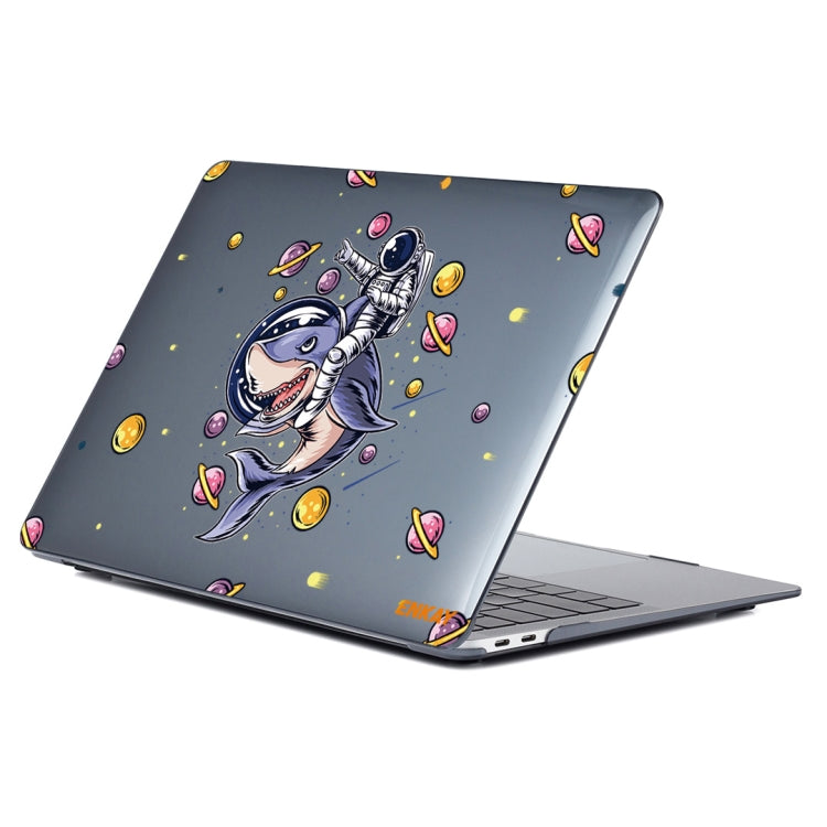 ENKAY Star Series Pattern Laotop Protective Crystal Case For MacBook Pro 14.2 inch A2442 (2021)(Shark Astronaut) - MacBook Pro Cases by ENKAY | Online Shopping South Africa | PMC Jewellery