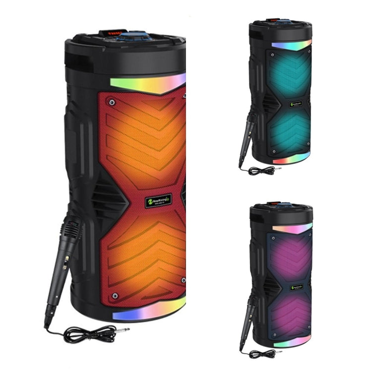 NewRixing NRG6601A Outdoor Portable Karaoke Wireless Speaker 20W Audio Amplifier With Mic(A) - Desktop Speaker by NewRixing | Online Shopping South Africa | PMC Jewellery | Buy Now Pay Later Mobicred