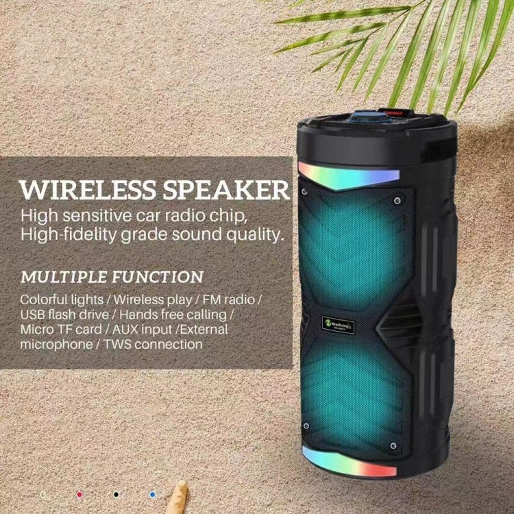 NewRixing NRG6601A Outdoor Portable Karaoke Wireless Speaker 20W Audio Amplifier With Mic(A) - Desktop Speaker by NewRixing | Online Shopping South Africa | PMC Jewellery | Buy Now Pay Later Mobicred