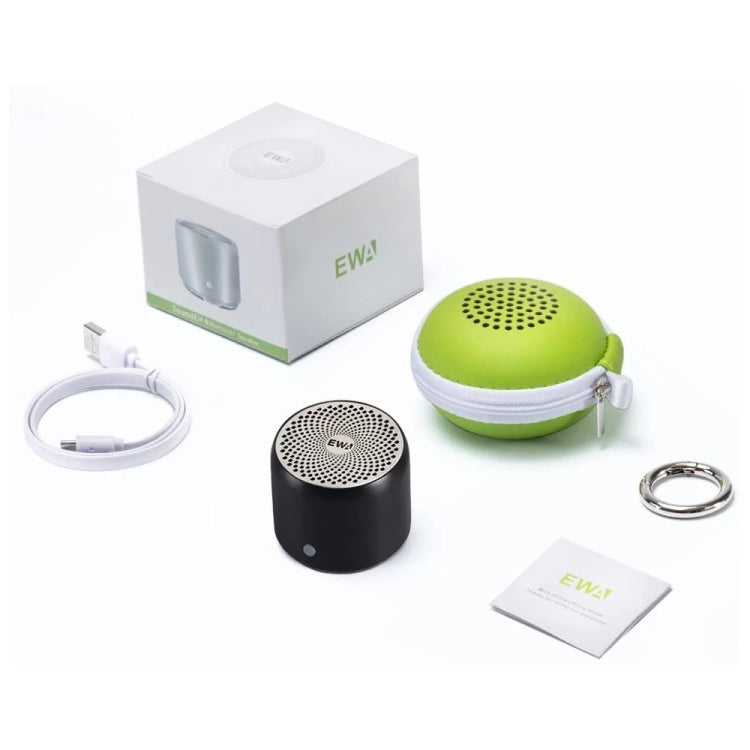 EWA A106Pro IPX7 Waterproof Mini Portable Bluetooth Metal Speaker(Black) - Mini Speaker by EWA | Online Shopping South Africa | PMC Jewellery