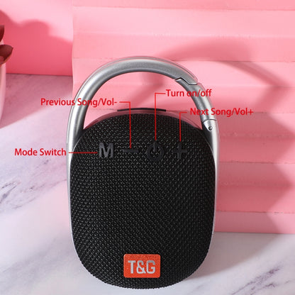 T&G TG321 TWS Portable Wireless Outdoor Mini Speaker with LED Light(Black) - Mini Speaker by T&G | Online Shopping South Africa | PMC Jewellery