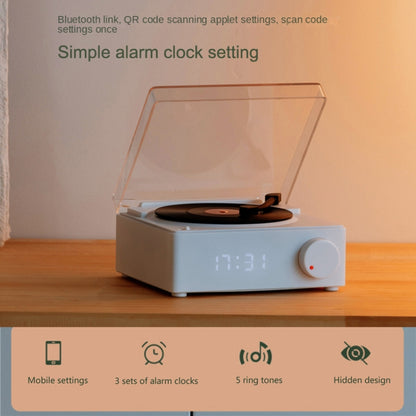 Duosi X11 Vinyl Atomic Retro Bluetooth Speaker Desktop Creative Alarm Clock(Pink) - Desktop Speaker by Duosi | Online Shopping South Africa | PMC Jewellery