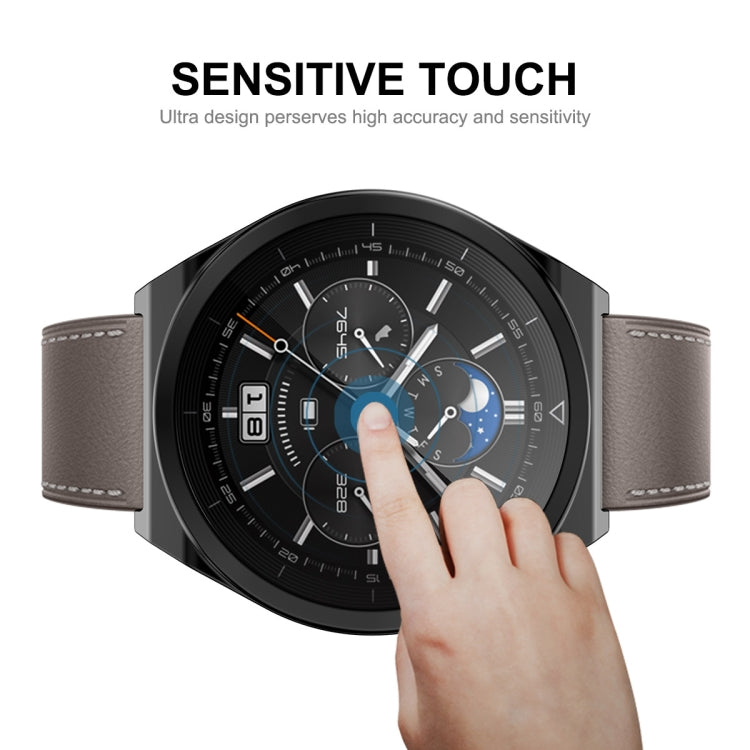 For Huawei Watch GT 3 Pro 46mm ENKAY Full Coverage Electroplated Soft TPU Case with Screen Protection(Black) - Watch Cases by ENKAY | Online Shopping South Africa | PMC Jewellery | Buy Now Pay Later Mobicred