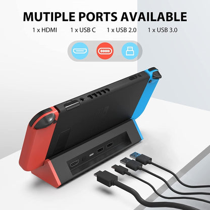 Portable Dock 4K HDMI Adapter for Nintendo Switch/Switch OLED (Normal Model) - Holder by PMC Jewellery | Online Shopping South Africa | PMC Jewellery