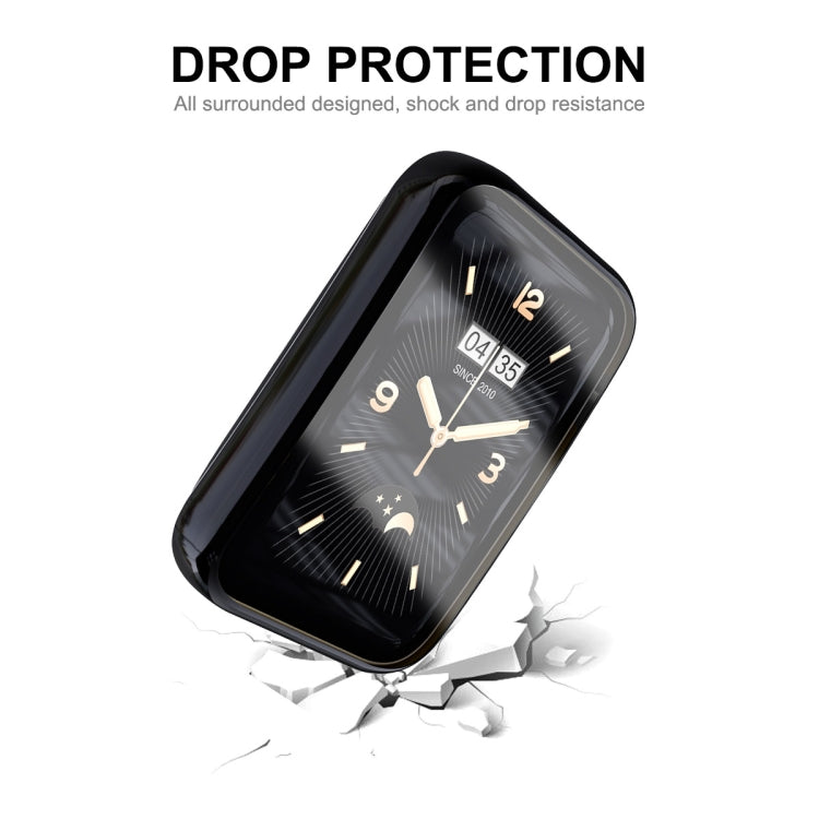 For Xiaomi Mi Band 7 Pro ENKAY Hat-Prince Full Coverage Electroplated TPU Screen Protection Case(Silver) - free shipping - PMC TechLife - Order now!