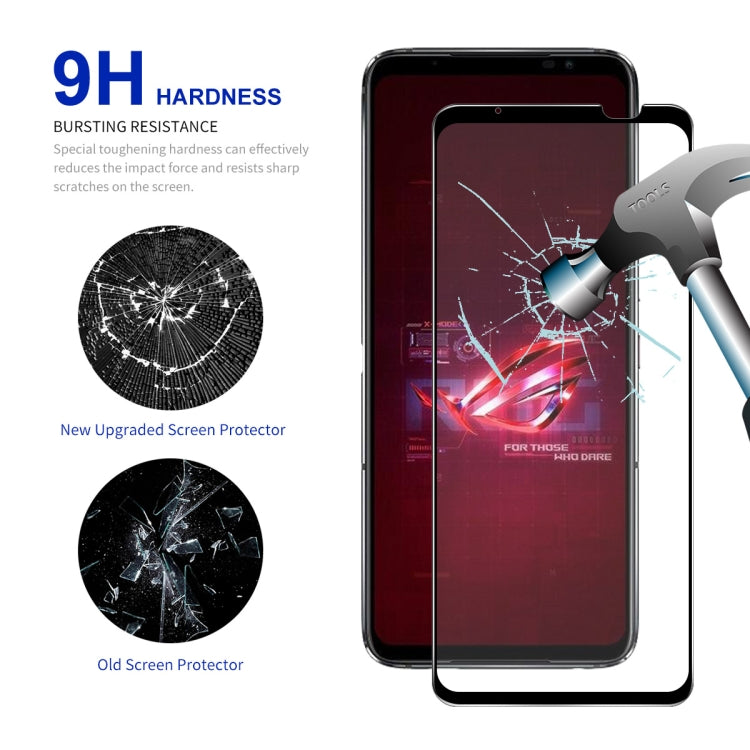 For Asus Rog Phone 6 / 6D / 6 Pro 2pcs ENKAY Full Glue 0.26mm 9H 2.5D Tempered Glass Full Film - ASUS Tempered Glass by ENKAY | Online Shopping South Africa | PMC TechLife | Buy Now Pay Later Mobicred