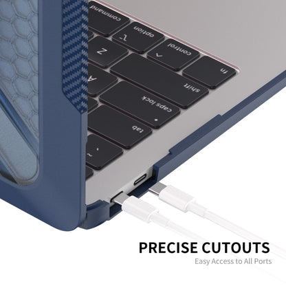 For MacBook Air 13.3 2020 A2179/A2337 ENKAY Hat-Prince 3 in 1 Protective Bracket  Case Cover Hard Shell with TPU Keyboard Film / Anti-dust Plugs, Version:US(Blue) - MacBook Air Cases by ENKAY | Online Shopping South Africa | PMC Jewellery | Buy Now Pay Later Mobicred