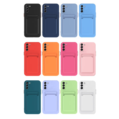 For Samsung Galaxy A14 5G Skin Feel Card TPU Contrast Color Button Phone Case(Dark Blue) - Galaxy Phone Cases by PMC Jewellery | Online Shopping South Africa | PMC Jewellery