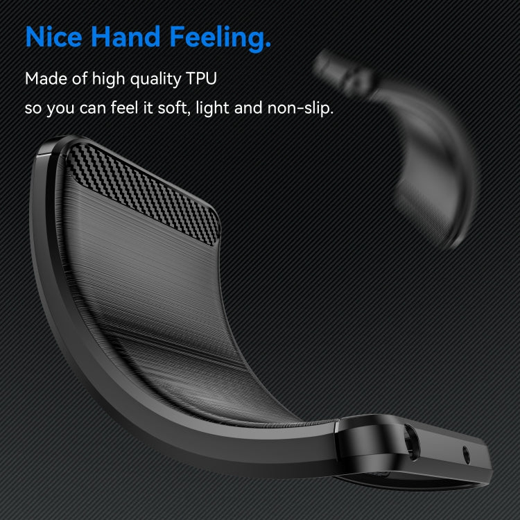 For Infinix Note 12 2023 Brushed Texture Carbon Fiber TPU Phone Case(Black) - Infinix Cases by PMC TechLife | Online Shopping South Africa | PMC TechLife | Buy Now Pay Later Mobicred