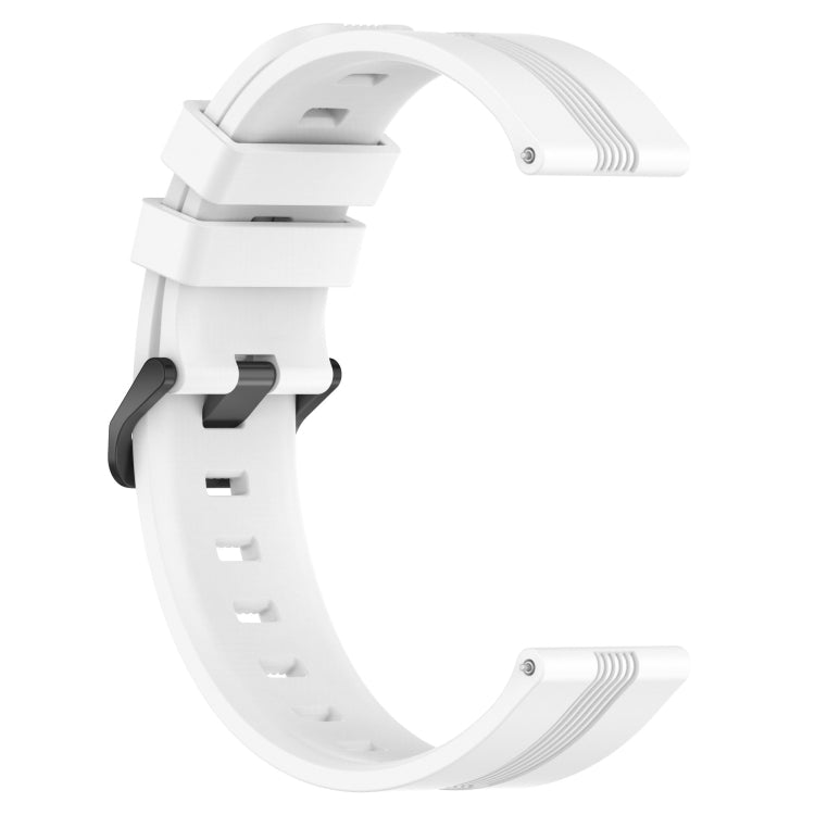 For Honor Magic Watch 2 46mm 22mm Concave Striped Slicone Watch Band(White) - free shipping - PMC TechLife - Order now!