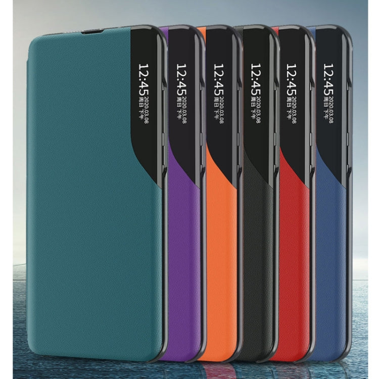 For Xiaomi Redmi 12C Side Display Adsorption Leather Phone Case(Purple) - free shipping - PMC TechLife - Order now!