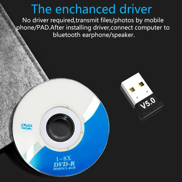 Computer Bluetooth Adapter 5.0 USB Desktop Dongle WiFi Audio Receiver Transmitter - Audio Receiver Transmitter by PMC Jewellery | Online Shopping South Africa | PMC Jewellery