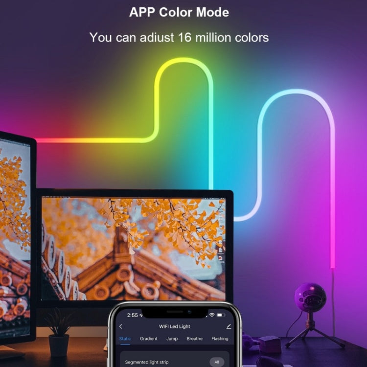 NH021 Waterproof 3m TUYA WIFI Music Sync RGB Neon Rope Light - Casing Waterproof Light by PMC TechLife | Online Shopping South Africa | PMC TechLife