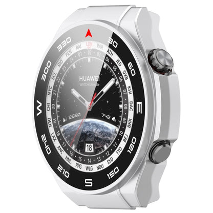 For Huawei Watch Ultimate PC+ Toughened Film Integrated Watch Protective Case(Sliver) - Smart Wear by PMC Jewellery | Online Shopping South Africa | PMC Jewellery