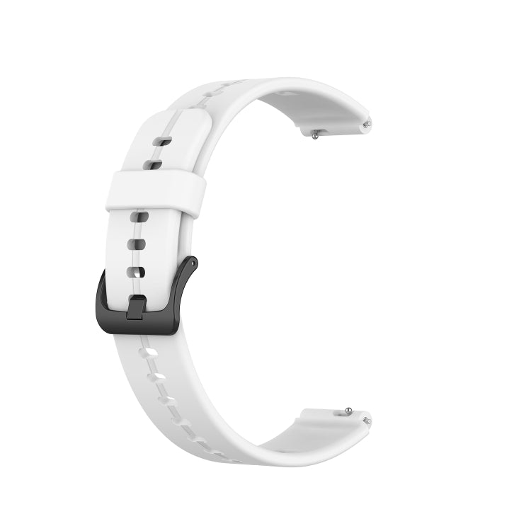 For Huawei Band 7 Solid Color Silicone Watch Band(White) - Smart Wear by PMC Jewellery | Online Shopping South Africa | PMC Jewellery