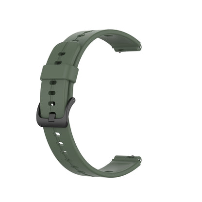 For Huawei Band 6 Solid Color Silicone Watch Band(Green) - Smart Wear by PMC Jewellery | Online Shopping South Africa | PMC Jewellery