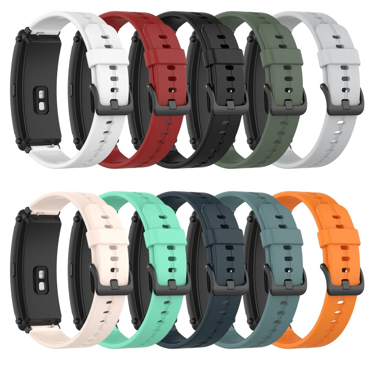 For Huawei Band 6 Solid Color Silicone Watch Band(Red) - Smart Wear by PMC TechLife | Online Shopping South Africa | PMC TechLife