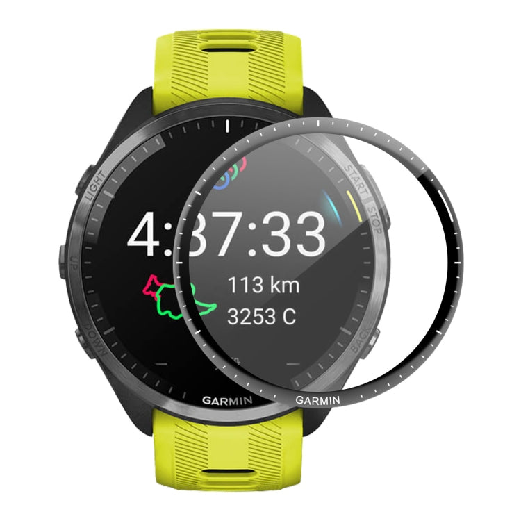 1pcs For Garmin Forerunner 965 ENKAY Hat-Prince 3D Full Coverage Soft PC Edge + PMMA HD Screen Protector Film - Smart Wear by ENKAY | Online Shopping South Africa | PMC TechLife