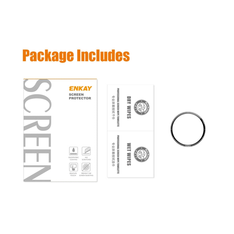 2pcs Compatible with Garmin Compatible witherunner 965 ENKAY Hat-Prince 3D Full Coverage Soft PC Edge + PMMA HD Screen Protector Film - Screen Protector by ENKAY | Online Shopping South Africa | PMC TechLife | Buy Now Pay Later Mobicred