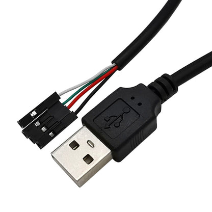 USB Male JUNSUNMAY USB 2.0 A to Female 4 Pin Dupont Motherboard Header Adapter Extender Cable, Length: 0.3m - USB Cable by JUNSUNMAY | Online Shopping South Africa | PMC Jewellery