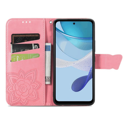 For Motorola Moto G 5G 2023 Butterfly Love Flower Embossed Leather Phone Case(Pink) - Motorola Cases by PMC Jewellery | Online Shopping South Africa | PMC Jewellery