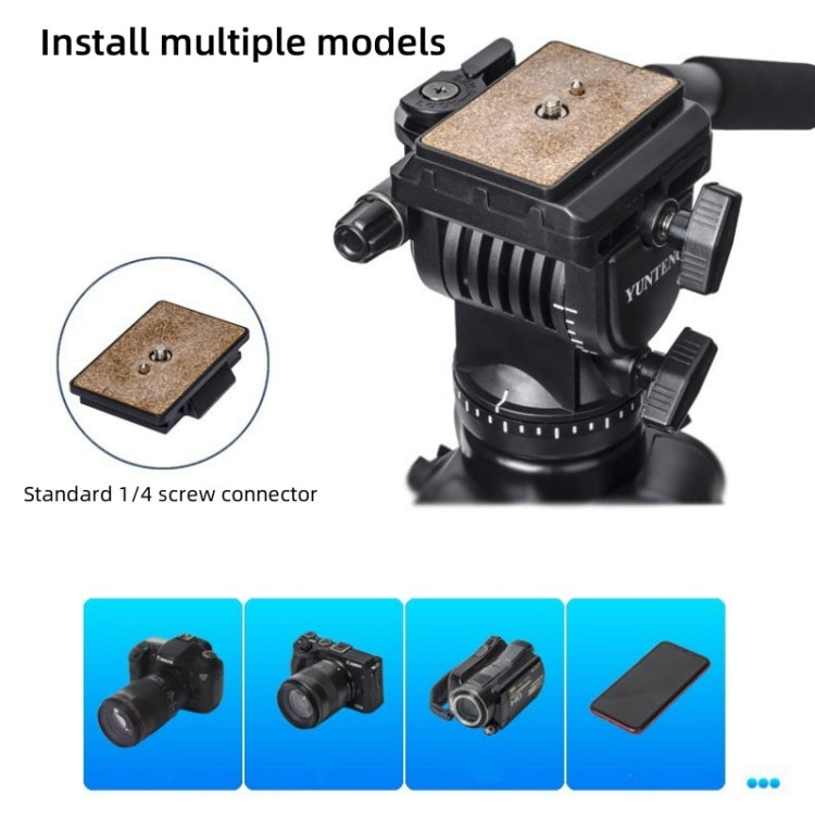 Yunteng VCT-3000 Professional Aluminum Tripod Camera Stand with Pan Head - Tripods by YUNTENG | Online Shopping South Africa | PMC TechLife | Buy Now Pay Later Mobicred