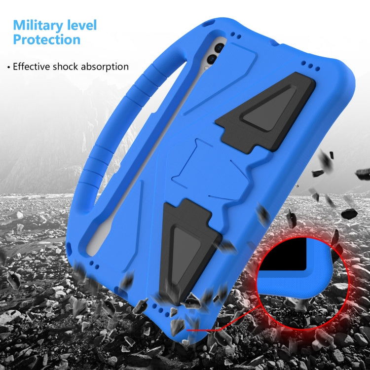 For Samsung Galaxy Tab S7 T870 EVA Shockproof Tablet Case with Holder(Blue) - Galaxy Tab S7 by PMC TechLife | Online Shopping South Africa | PMC TechLife | Buy Now Pay Later Mobicred