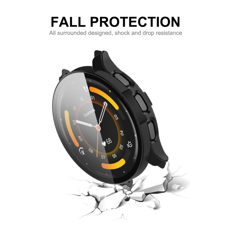 Compatible with Garmin Venu 3 ENKAY Hat-Prince Full Coverage PC + Tempered Glass Film Integrated Watch Case(Black) - Watch Cases by ENKAY | Online Shopping South Africa | PMC Jewellery | Buy Now Pay Later Mobicred