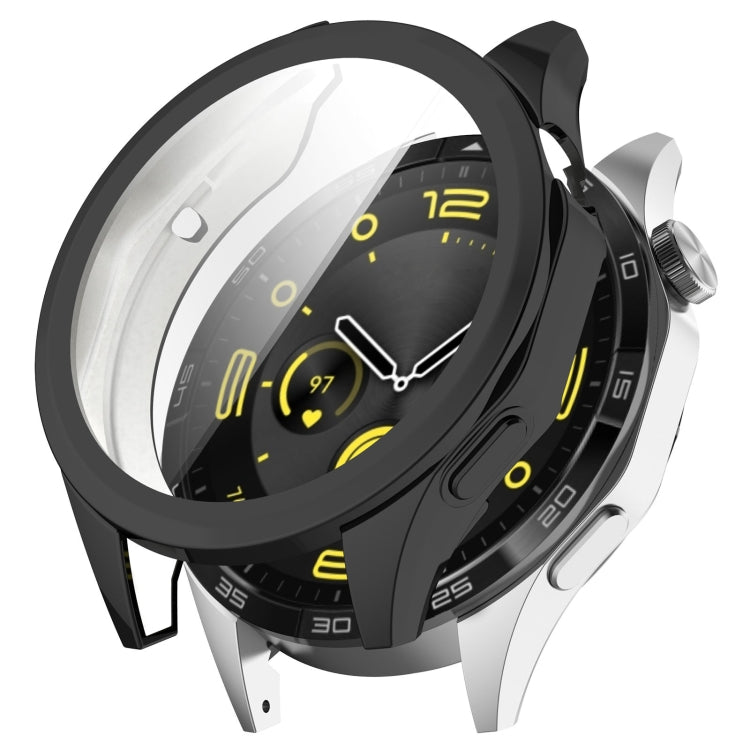 For Huawei Watch GT4 46mm Full Coverage TPU Electroplated Watch Protective Case(Black) - Watch Cases by PMC Jewellery | Online Shopping South Africa | PMC Jewellery