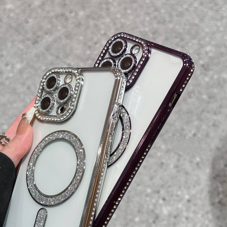 For iPhone 14 Pro Diamond Plated MagSafe TPU Phone Case(Gold) - free shipping - PMC TechLife - Order now!