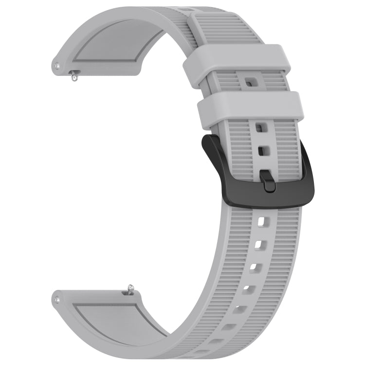 For Honor Watch GS Pro 22mm Textured Silicone Solid Color Watch Band(Grey) - Watch Bands by PMC TechLife | Online Shopping South Africa | PMC TechLife