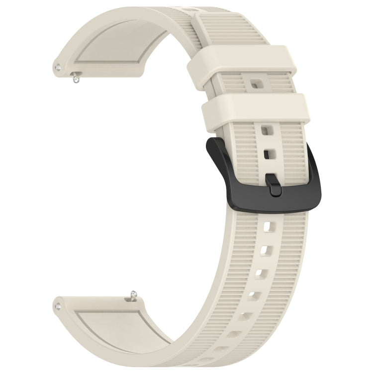 For Garmin Vivoactive 4 22mm Textured Silicone Solid Color Watch Band(Starlight) - Watch Bands by PMC Jewellery | Online Shopping South Africa | PMC Jewellery