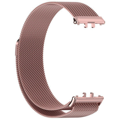 For Samsung Galaxy Fit 3 Milanese Metal Steel Mesh Watch Band(Pink) - Watch Bands by PMC Jewellery | Online Shopping South Africa | PMC Jewellery