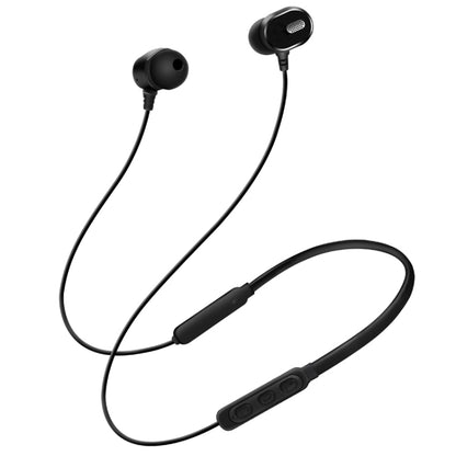 DM-22 Magnetic Bluetooth Earphone DM-22 Neckband Sport headset with Mic Wireless Handsfree Earphoness(Black) - Neck-mounted Earphone by PMC Jewellery | Online Shopping South Africa | PMC Jewellery