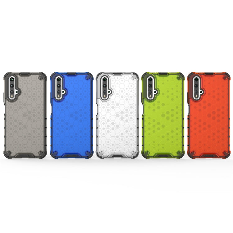 For Huawei Nova 5T Shockproof Honeycomb PC + TPU Case(White) - free shipping - PMC TechLife - Order now!