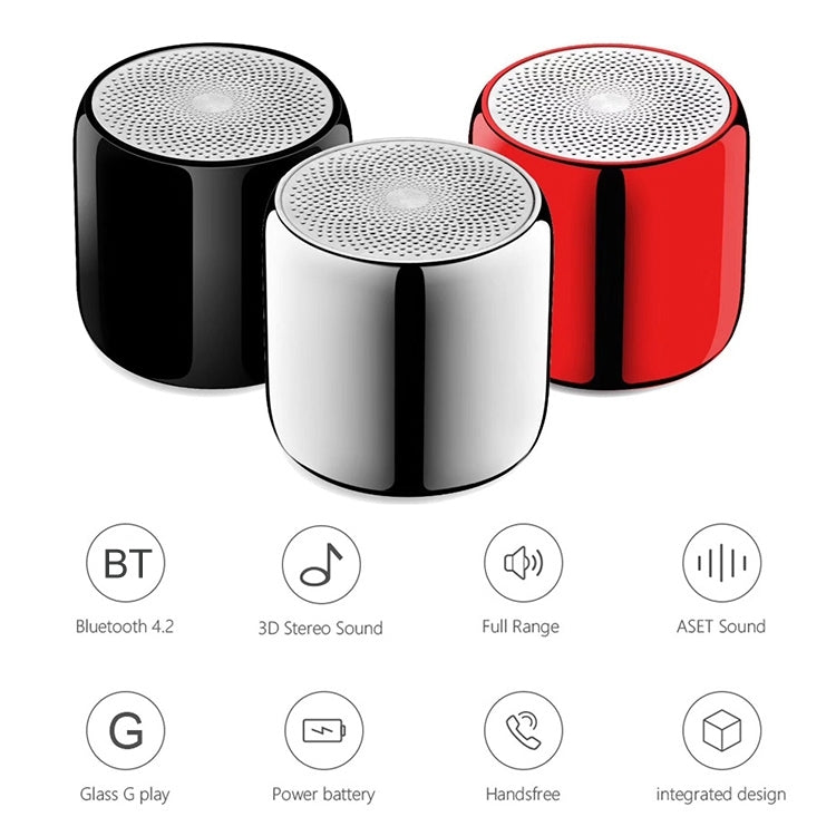 M1 Mini Bluetooth Subwoofer Speaker Portable Aluminium Alloy Wireless TWS Bluetooth, Support Handfree Call(Ceramic Black) - Mini Speaker by PMC Jewellery | Online Shopping South Africa | PMC Jewellery