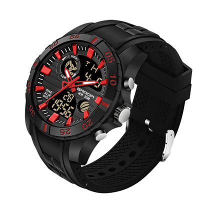 SANDA 791 Watch Genuine Fashion Sports Multifunction Electronic Watch Popular Men luminous Wrist Watch(Red) - Sport Watches by SANDA | Online Shopping South Africa | PMC Jewellery | Buy Now Pay Later Mobicred