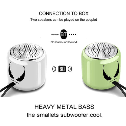 M9 Bluetooth5.0 Subwoofer Portable Speaker Aluminium Alloy Body Music Player(White) - Mini Speaker by PMC Jewellery | Online Shopping South Africa | PMC Jewellery