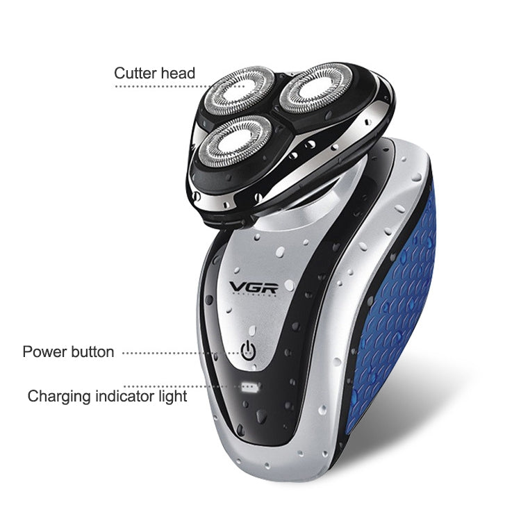 VGR V-300 5W 2 in 1 USB USB Multi-function Electric Shaver with Hair Cutter Head - Electric Shavers by VGR | Online Shopping South Africa | PMC Jewellery