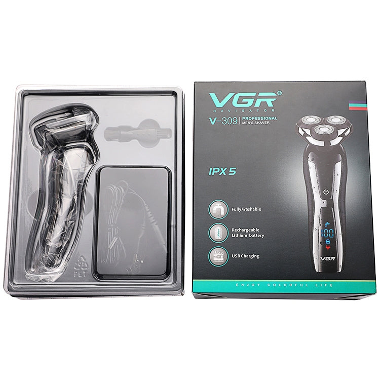 VGR V-309 6W USB Electric Shaver with LED Digital Display - Electric Shavers by VGR | Online Shopping South Africa | PMC Jewellery