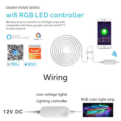 RGB LED Controller Dimming Toning WiFi Control Light Belt Controller - RGB Controller by PMC Jewellery | Online Shopping South Africa | PMC Jewellery